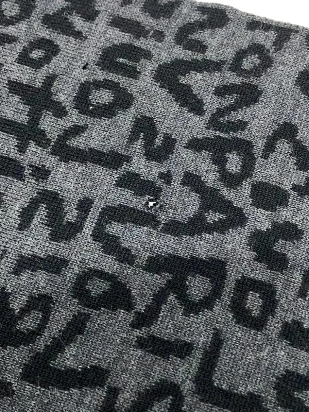 LOUIS VUITTON Echalp Graffiti M74646 marron marine Scarf Wool